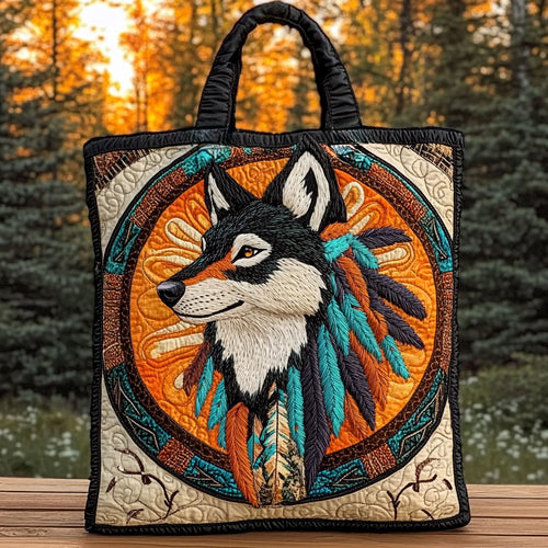 Tribal Spirit Wolf WN2910078CL Quilted Tote Bag