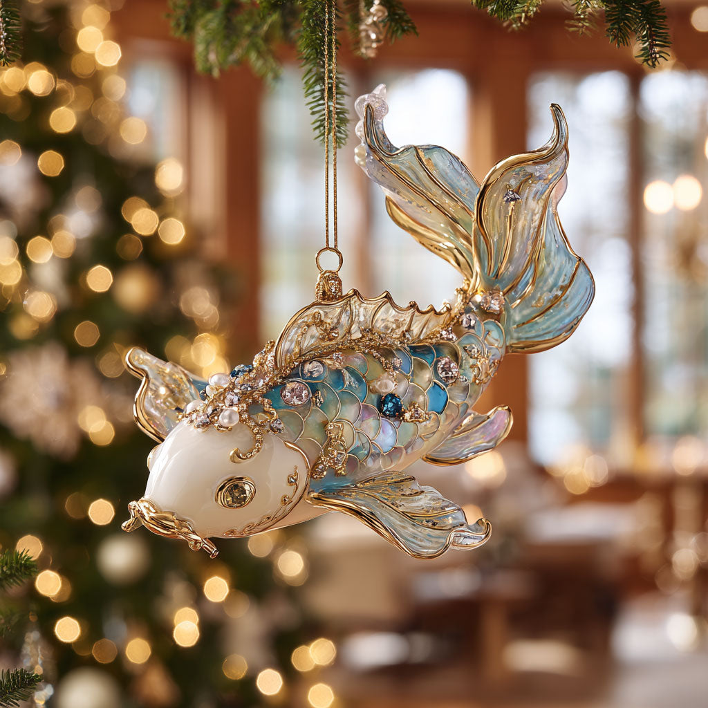 Koi Fish Charm CW0912029CL Christmas Ornament