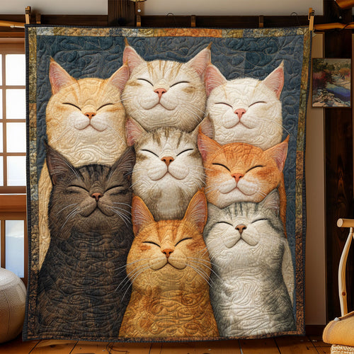 Cat Family WJ0901010CL Quilt