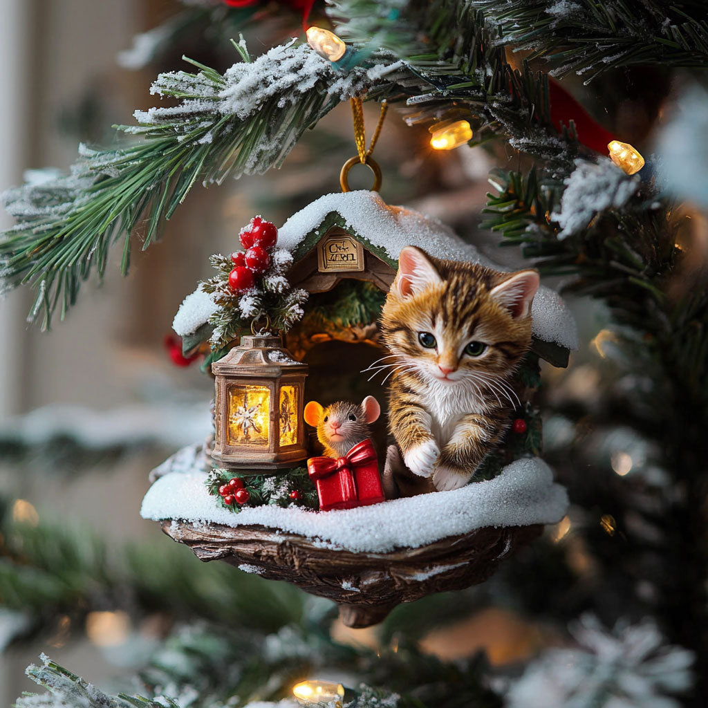 Catmouse Night WJ2611010CL Christmas Ornament