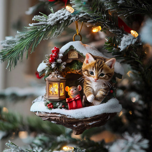 Catmouse Night WJ2611010CL Christmas Ornament
