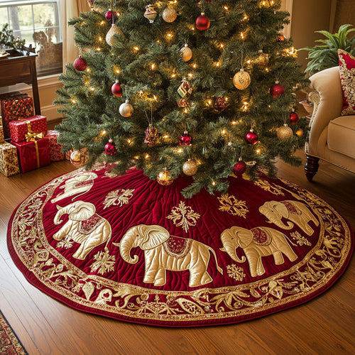 Elephant Wishes CP1110012CL Quilted Christmas Tree Skirt