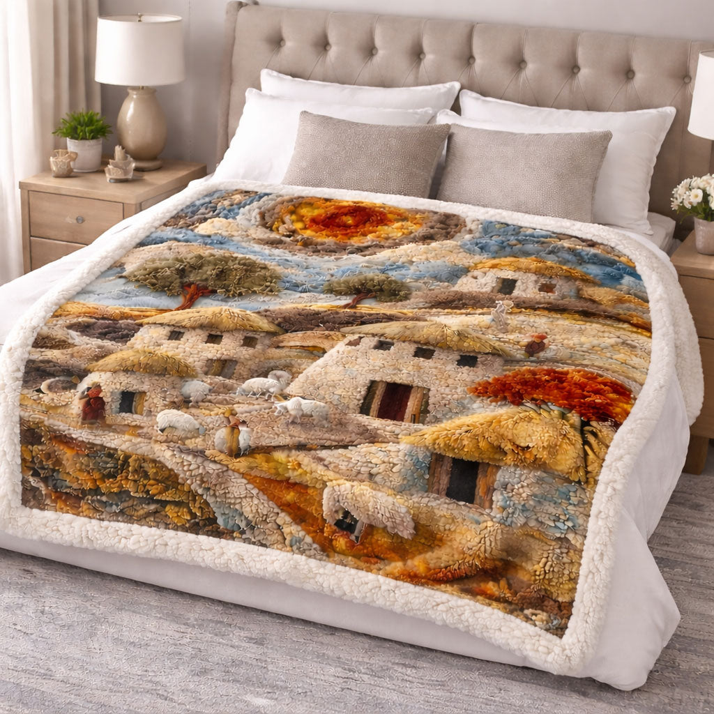Rustic Countryside KL3001009CL Faux Fur Throw Blanket