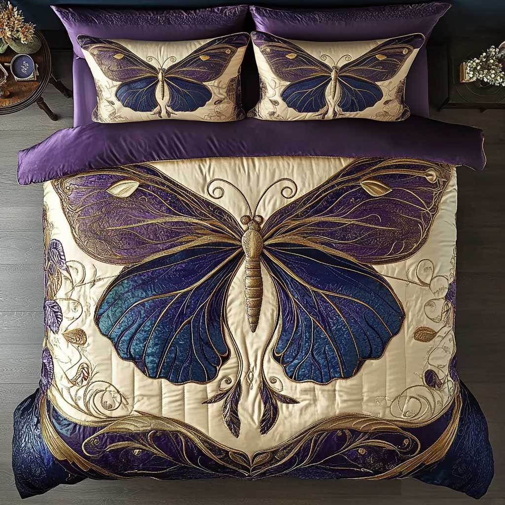 Golden Wings Butterfly WN2602023CL Duvet Cover Set