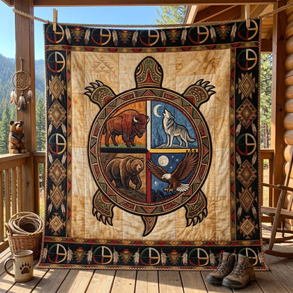 Sacred Turtle Guardians WN0506013CL Quilt