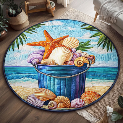 Seaside Treasure WJ1704048CL Quilted Round Mat