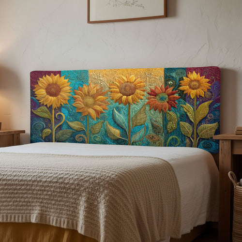 Sunflower Garden CW2912029CL Quilted Headboard Slipcover