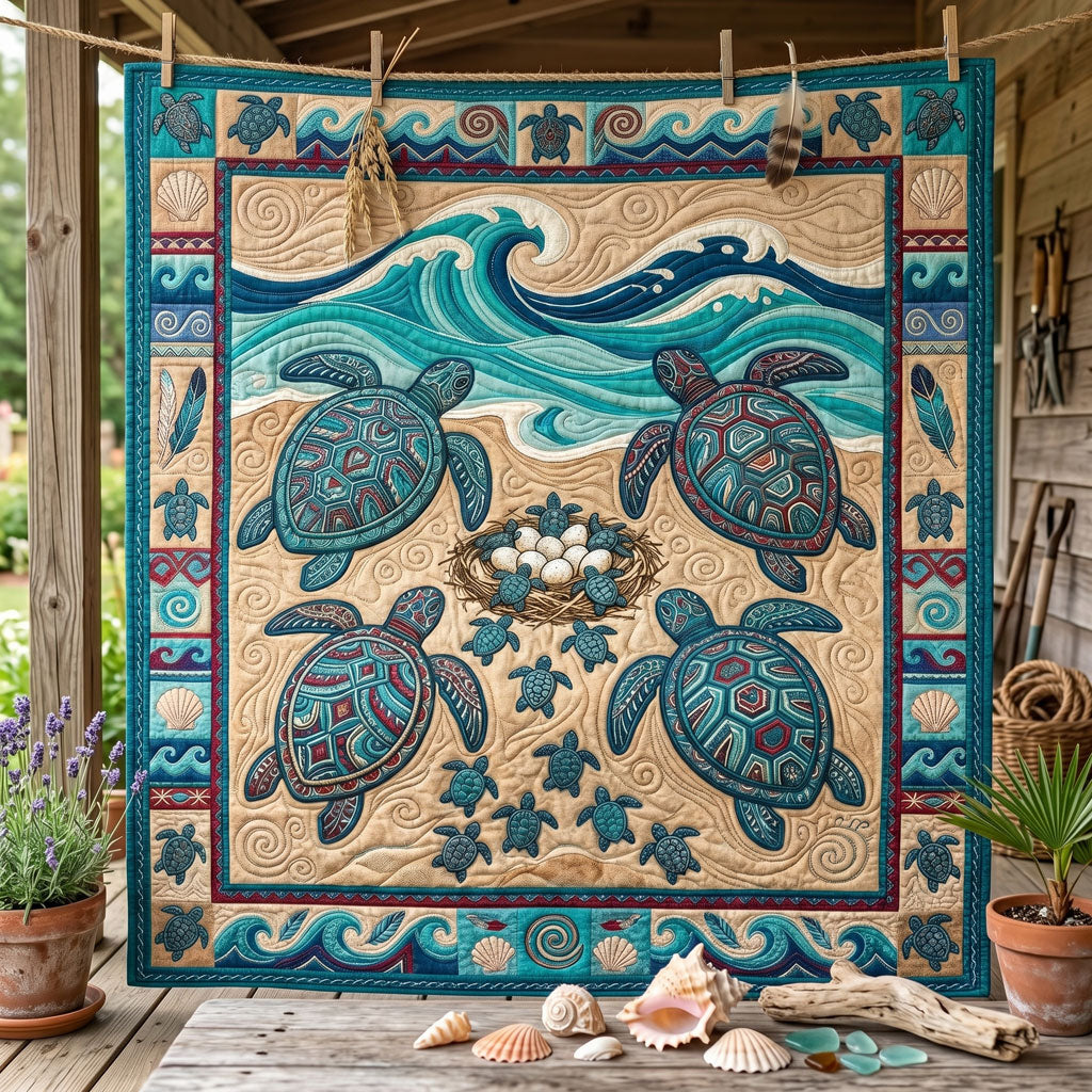 Ocean Nursery Turtle WN1706011CL Quilt