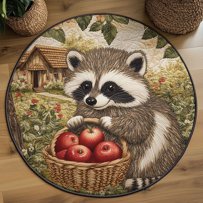 Red Apple Mischief WJ1606048CL Quilted Round Mat