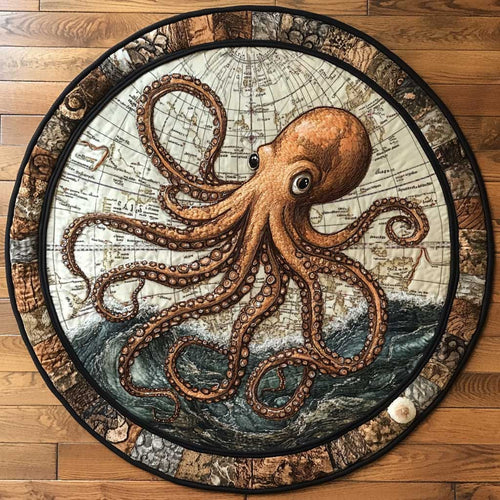 Phantom Octopus WN0905030CL Quilted Round Mat