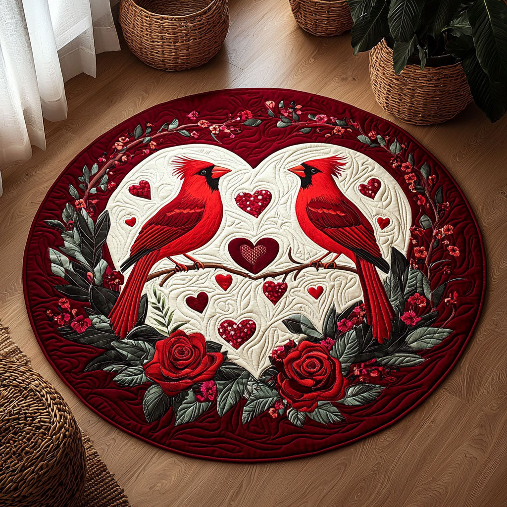 Cardinal Love QA1201016CL Quilted Round Mat