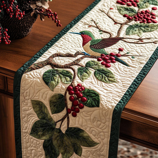 Berry Bird Song CP1505011CL Quilted Table Runner