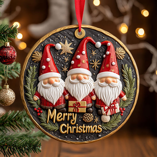 Merry Christmas Gnome CW1510044CL Christmas Ornament