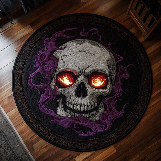 Mystic Skull WN2904093CL Quilted Round Mat