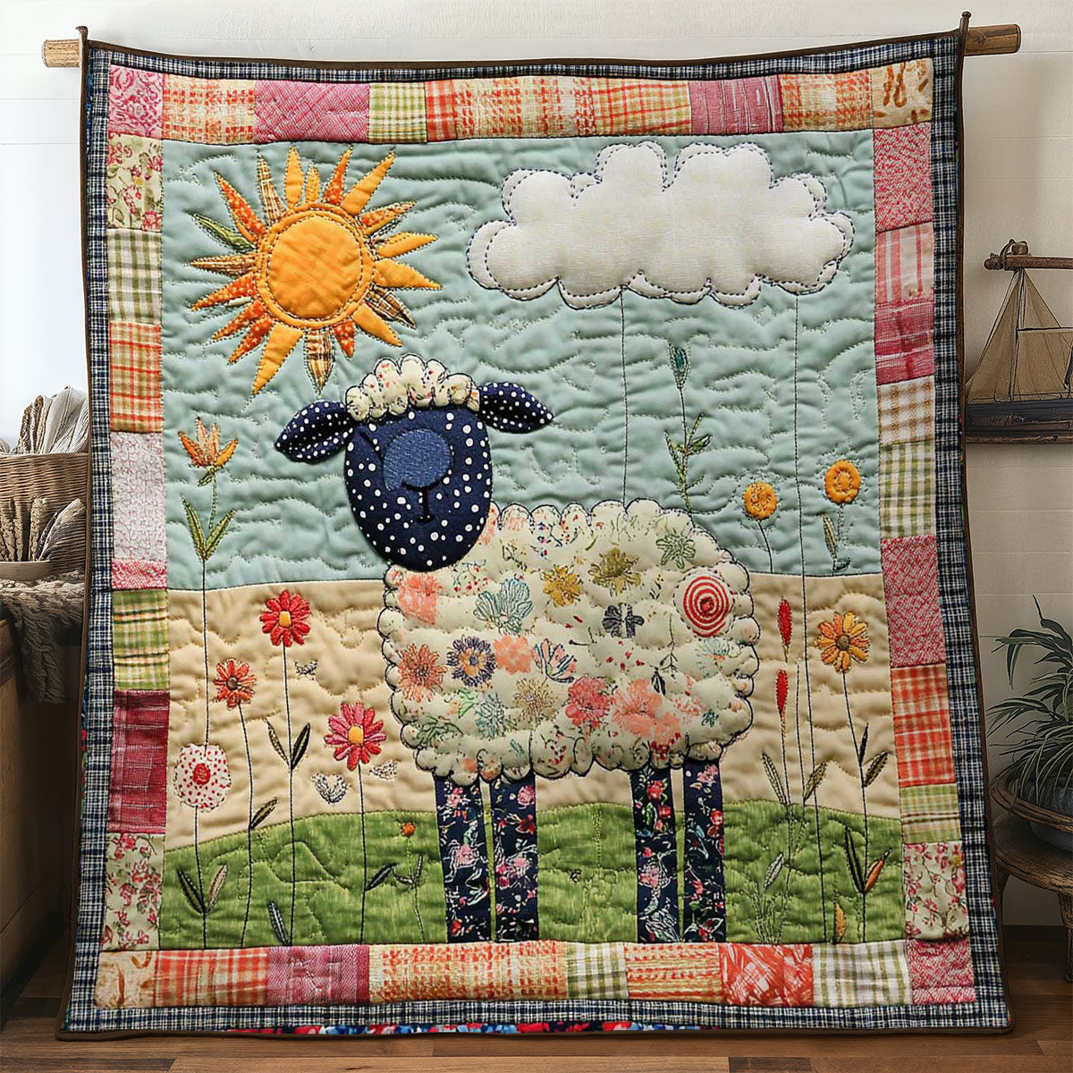 Sunny Sheep WN1905057CL Quilt