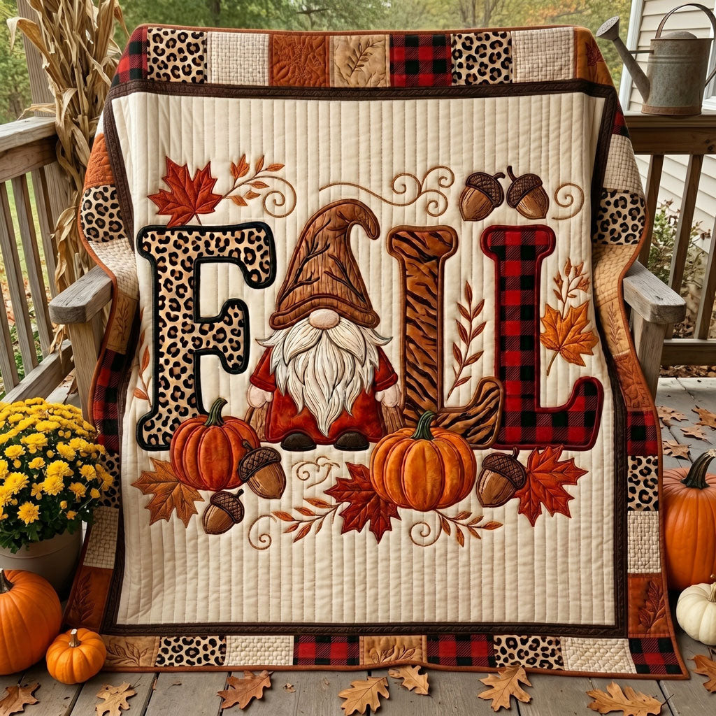 Fall Gnome Pumpkin WN1105006CL Quilt