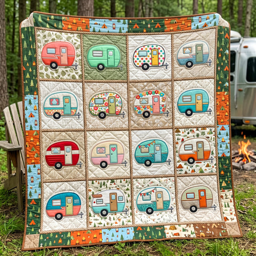 Camping Is My Therapy XR1604016CL Quilt