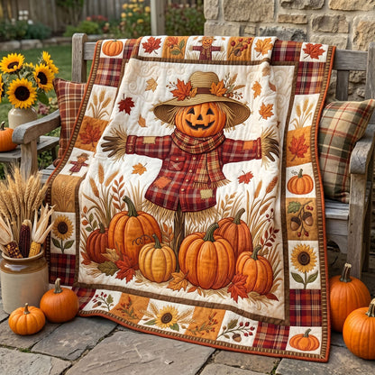 Harvest Scarecrow Welcome WN2506012CL Quilt
