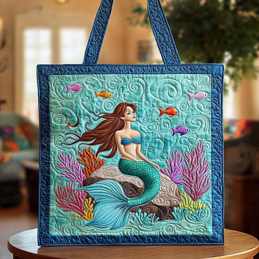 Enchanted Mermaid QA1212022CL Quilted Tote Bag