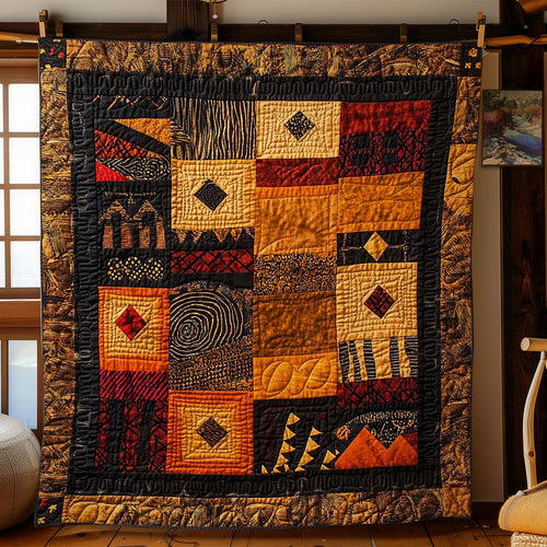 Wild African Patchwork WN0403047CL Quilt