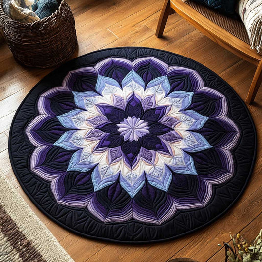 Mystic Flower WN1903093CL Quilted Round Mat