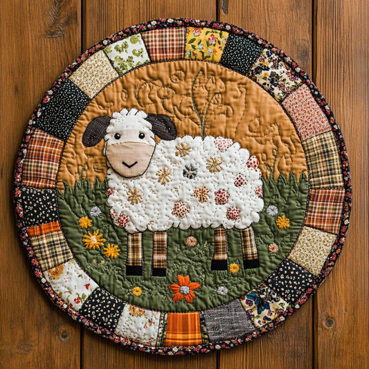 Snug Sheep WN1905054CL Quilted Round Mat