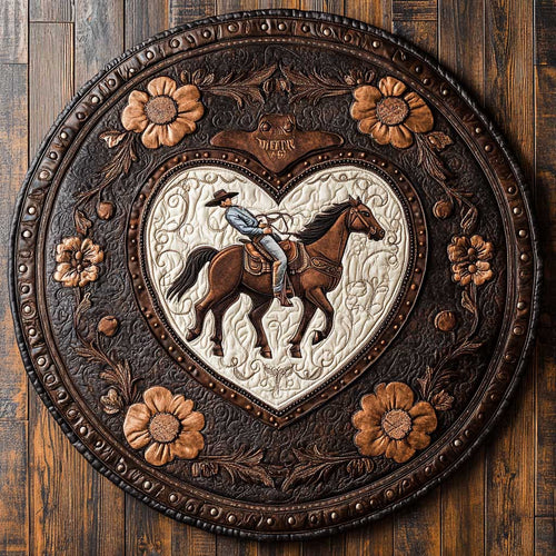 Wild Ride WN2204068CL Quilted Round Mat