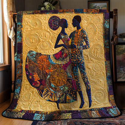 African Couple Love WN0703064CL Quilt