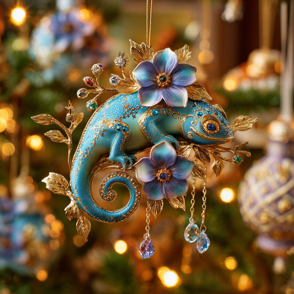 Bloom Lizard Glow CW0912008CL Christmas Ornament