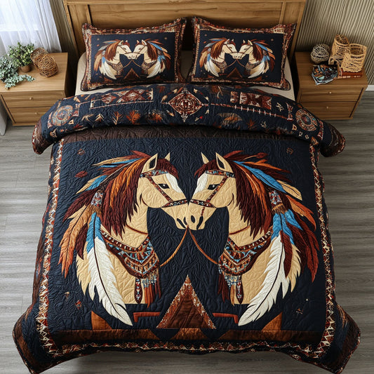 Charming Native Horse CW0801026CL Duvet Cover Set