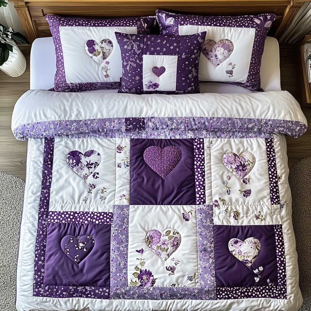 Patchwork Heart WN0303037CL Duvet Cover Set