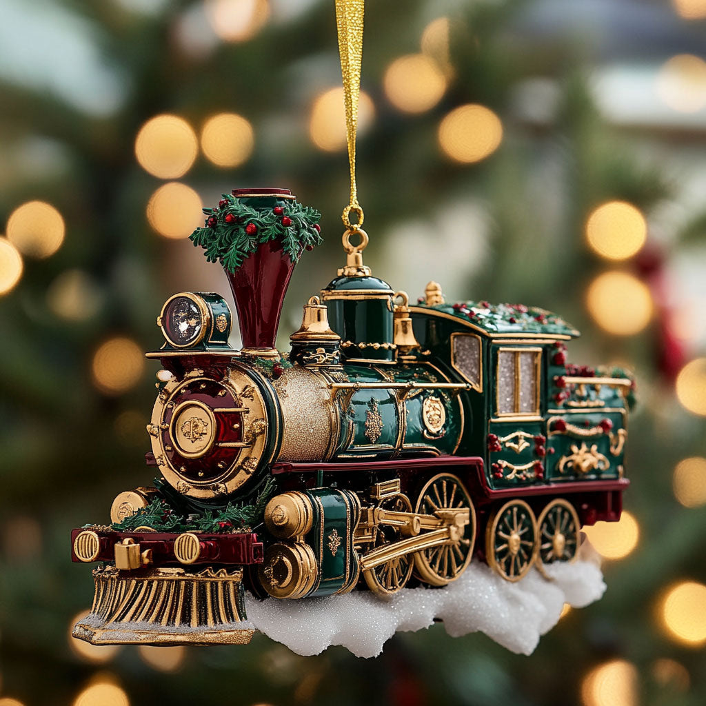 Festive Train WN2611022CL Christmas Ornament