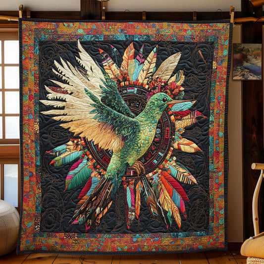 Golden Feather Hummingbird WN0302025CL Quilt