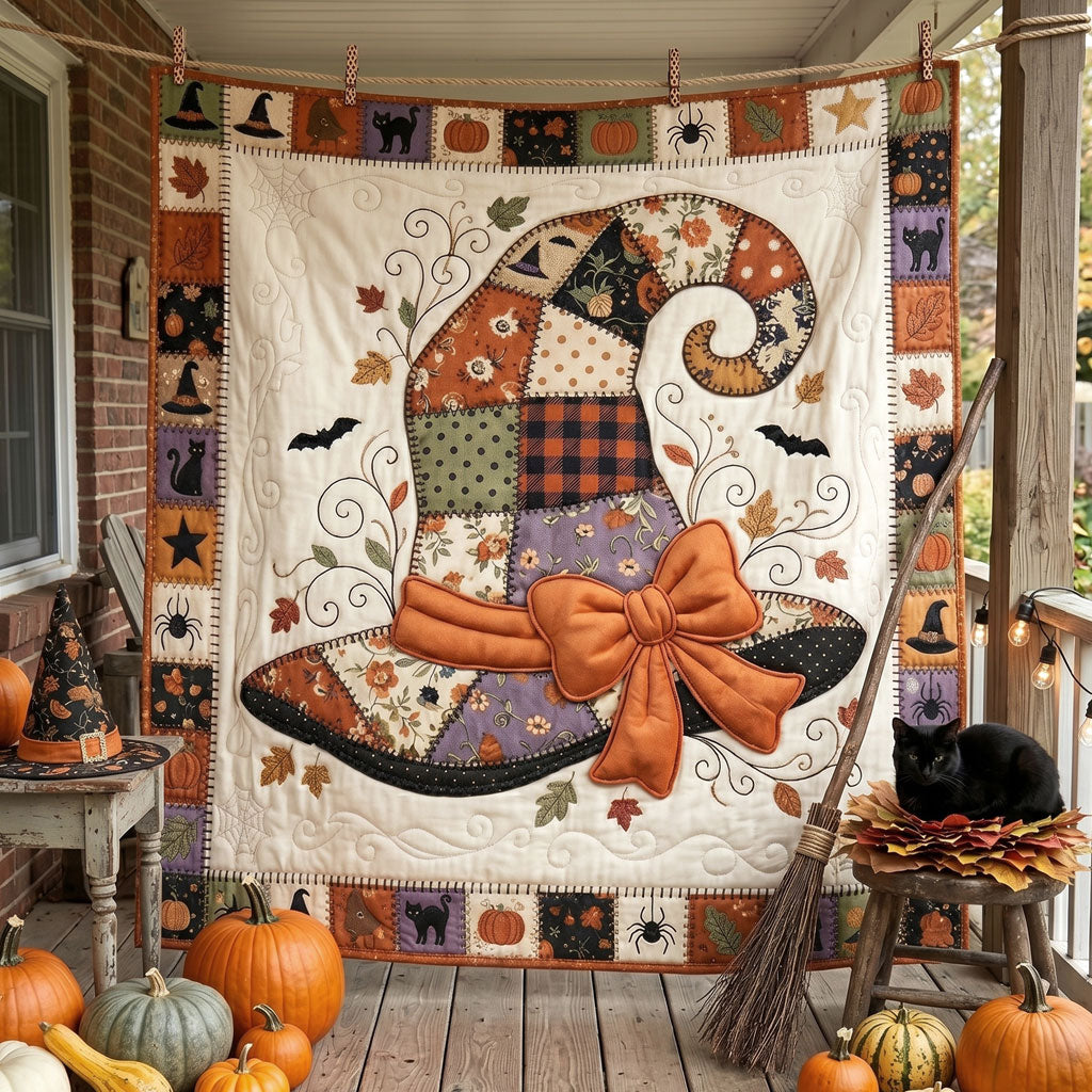 Patchwork Witch Hat Charm WN1906013CL Quilt