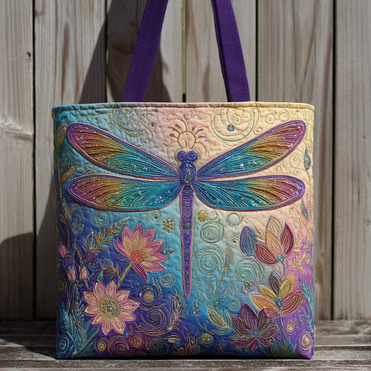 Fantasy Dragonfly XR1911010CL Quilted Tote Bag