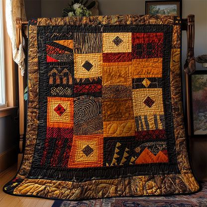 Wild African Patchwork WN0403047CL Quilt