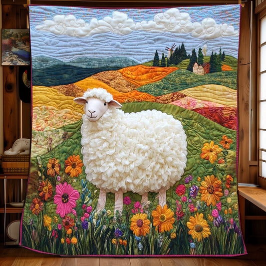 Fluffy Sheep WP2001007CL Quilt