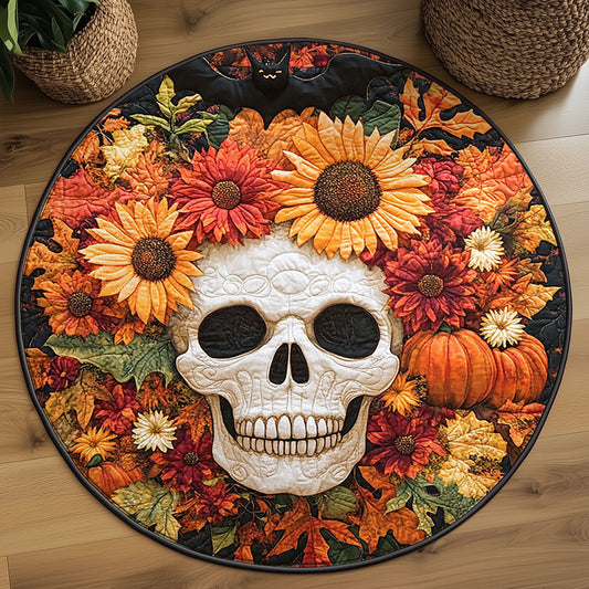 Elegy In Bloom WJ2407040CL Quilted Round Mat