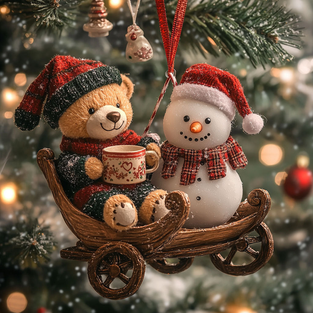 Snowman Snowy Friends WN1112093CL Christmas Ornament