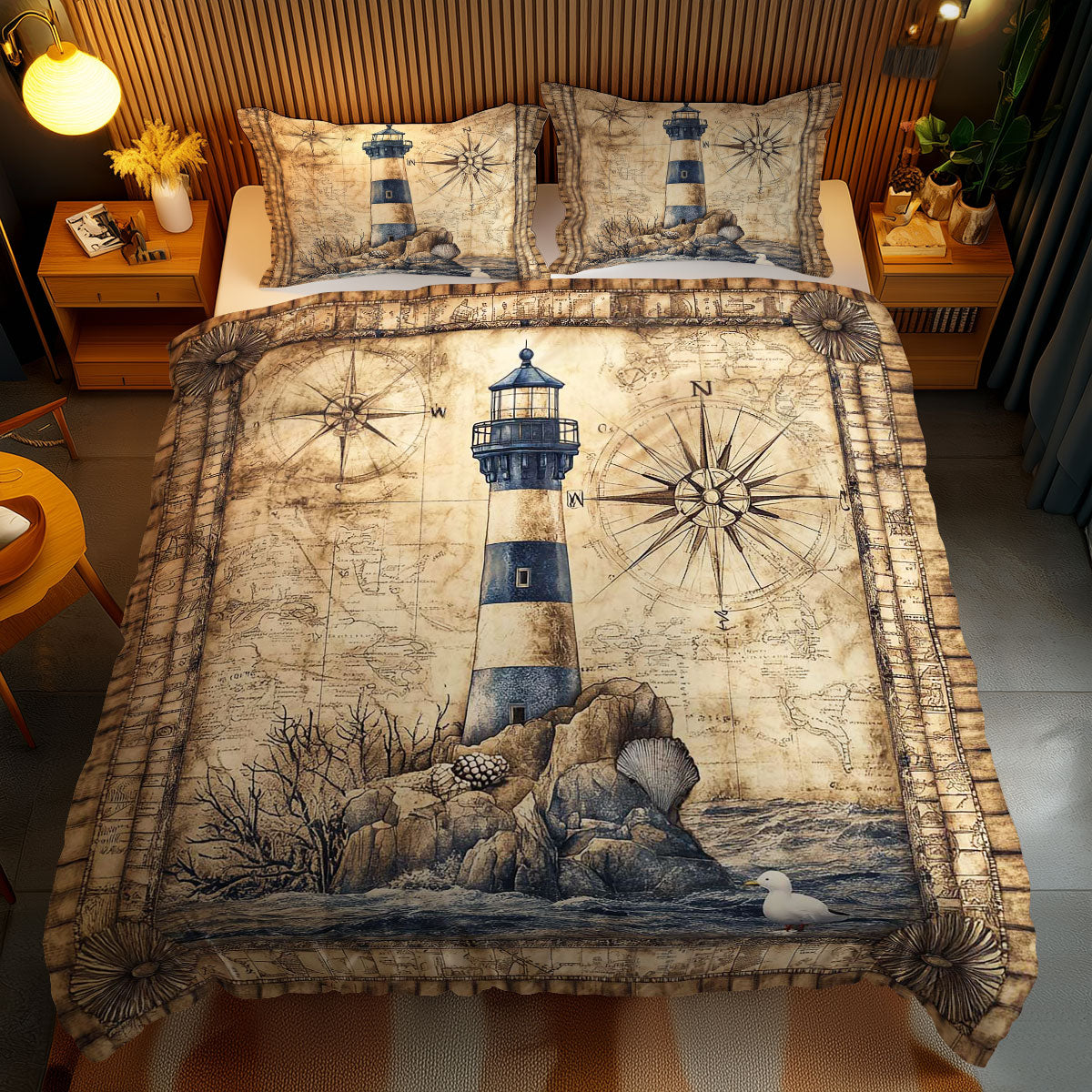 Nautical Dreams Lighthouse WN1003102CL Duvet Cover Set