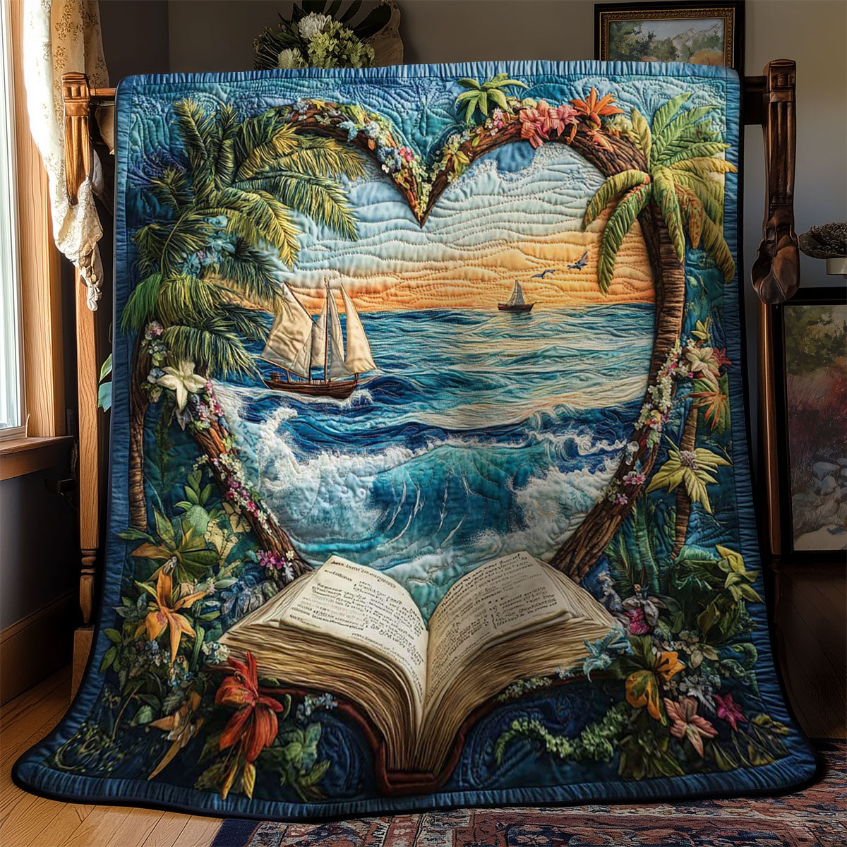 Ocean Storybook WN1401013CL Quilt