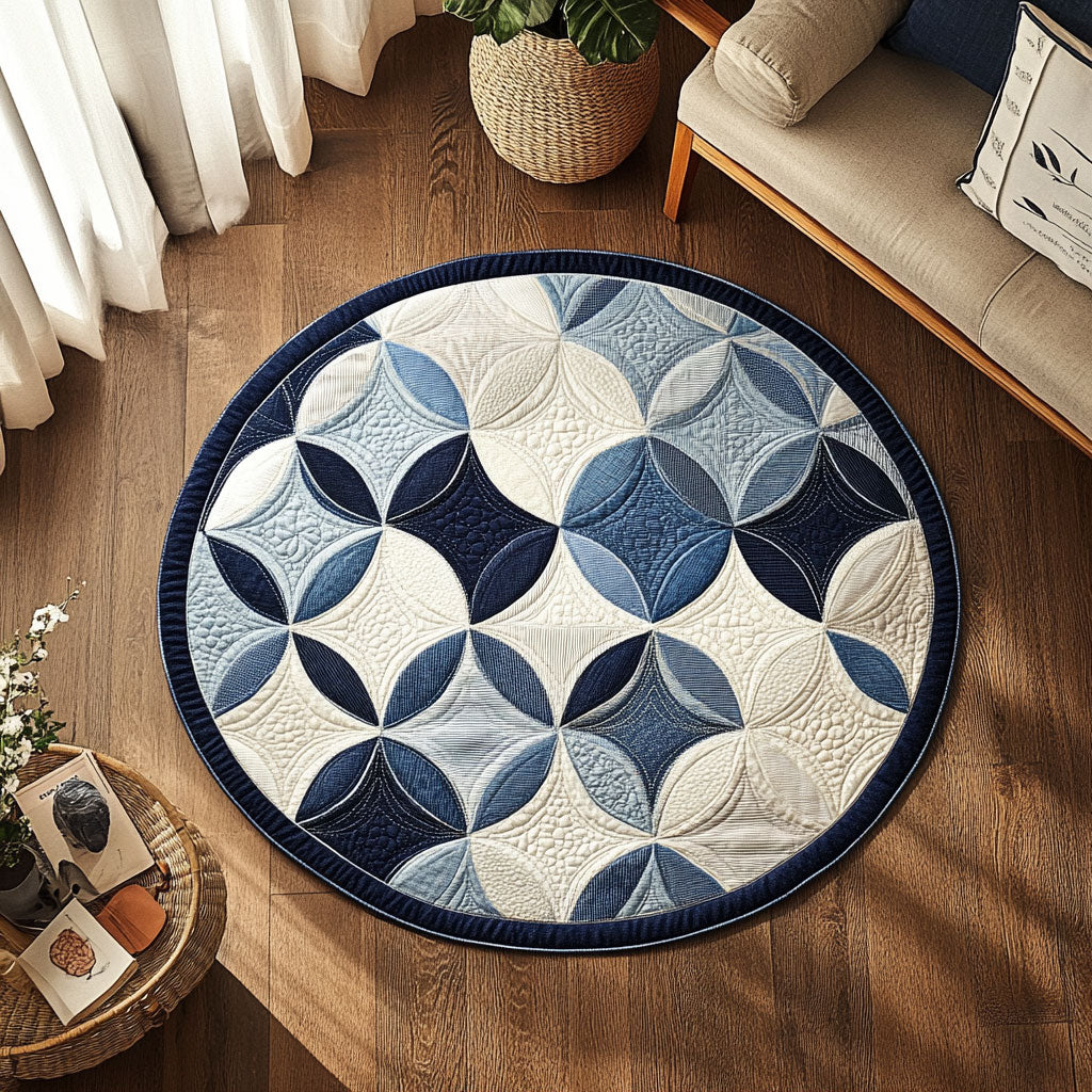 Curved Symphony WN0407093CL Quilted Round Mat
