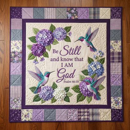 I Am God Hummingbird XR0204010CL Quilt Blanket