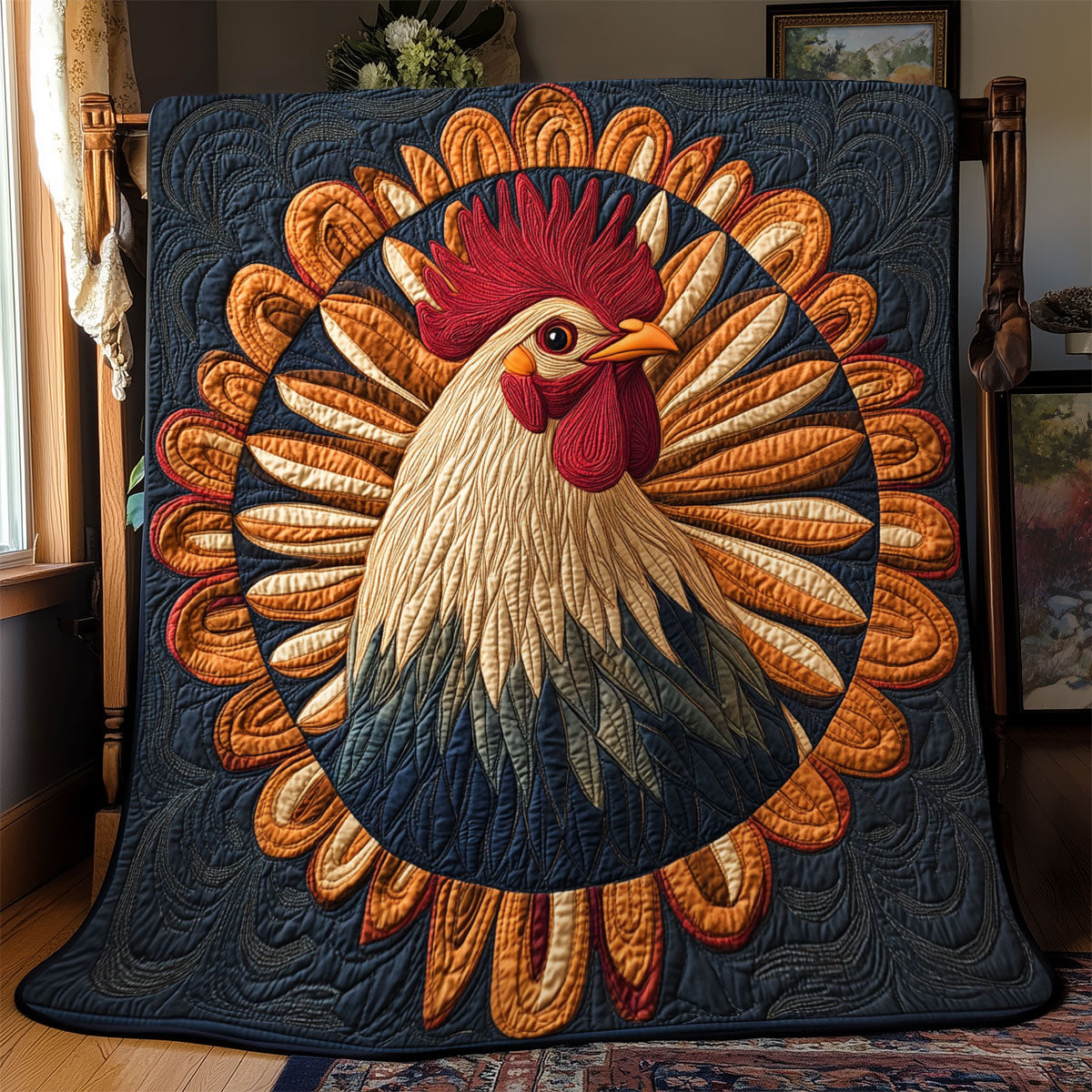 Chicken Rustic WJ0701028CL Quilt