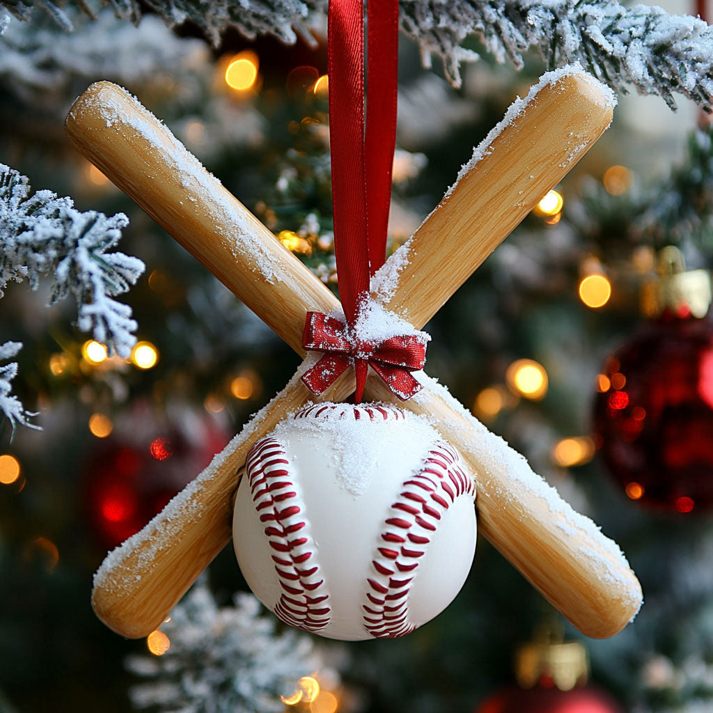 Christmas Baseball WJ2611067CL Christmas Ornament
