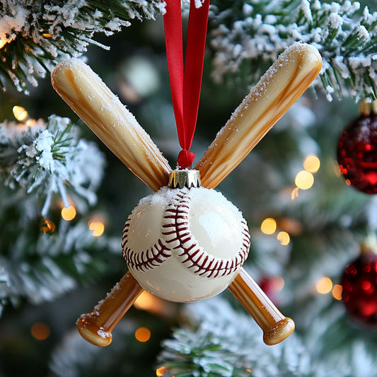 Christmas Day Baseball WJ2611068CL Christmas Ornament