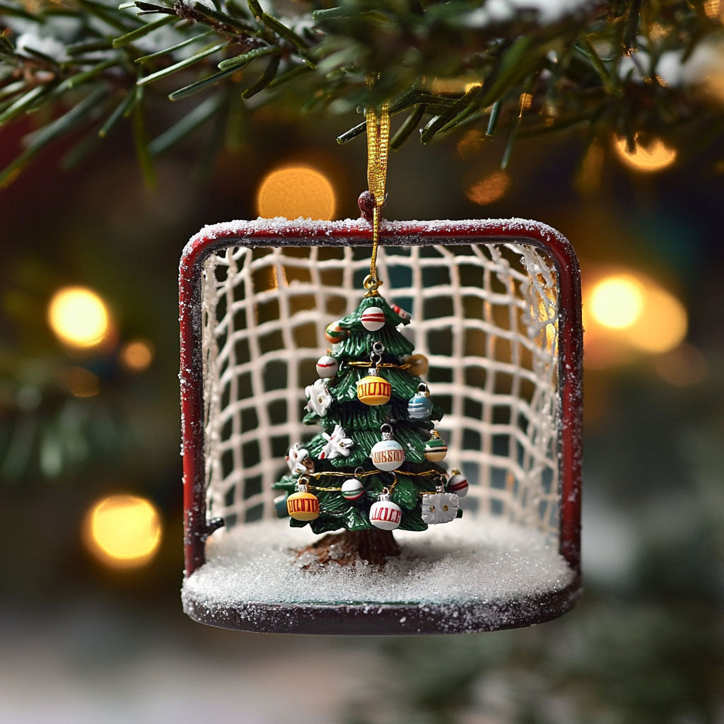 Christmas Hockey Goal WJ2611070CL Christmas Ornament