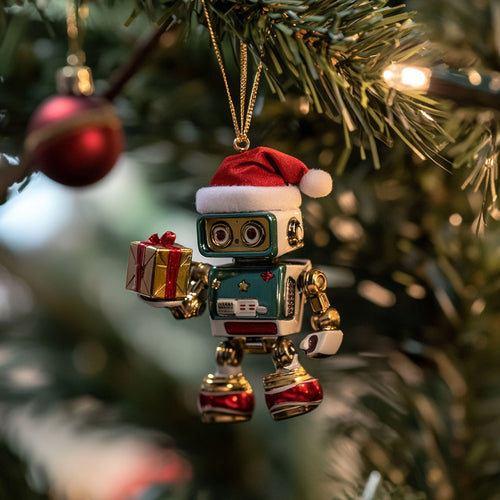 Christmas Robot Gift WJ2711171CL Christmas Ornament