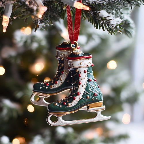 Christmas Ski Shoes WJ2611071CL Christmas Ornament