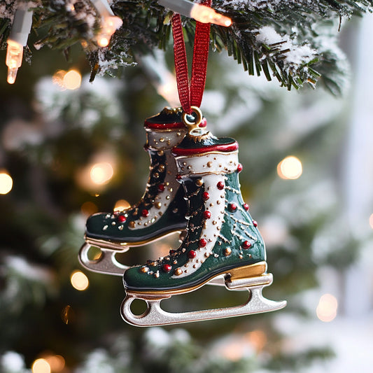 Christmas Ski Shoes WJ2611071CL Christmas Ornament